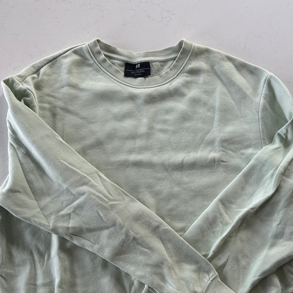 H&M Mint Green Crewneck